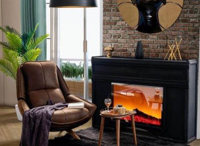  Luxus Sessel Modern Design Wohnzimmer Möbel Braun farbe Stil Neuheit